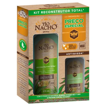 Kit Tio Nacho Reconstrutor Total Shampoo 415ml + Condicionador 200ml