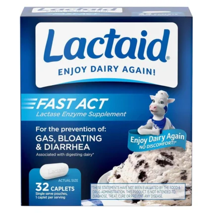 Lactaid Fast Act Lactose Enzimas 32 Caplets - Lactaid