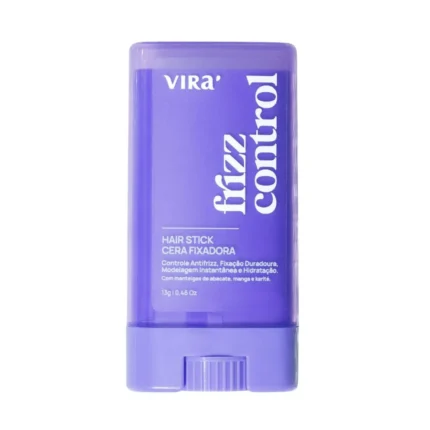 Cera Fixadora Stick Virá Cosméticos Frizz Control 13g