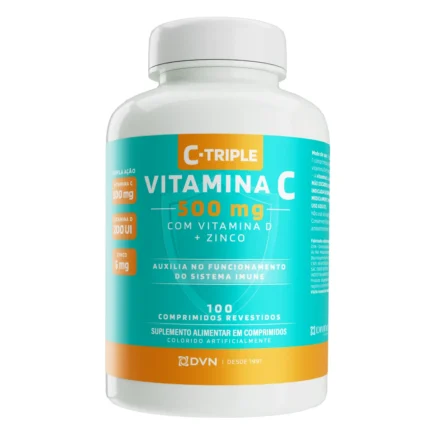 Vitamina C C-Triple Tripla Ação 500mg 100 comprimidos